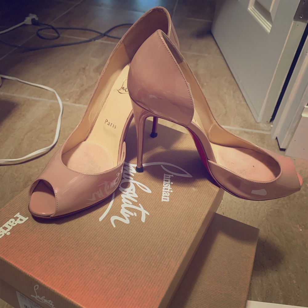 Christian Louboutin Demi You Half d'Orsay Peep-Toe